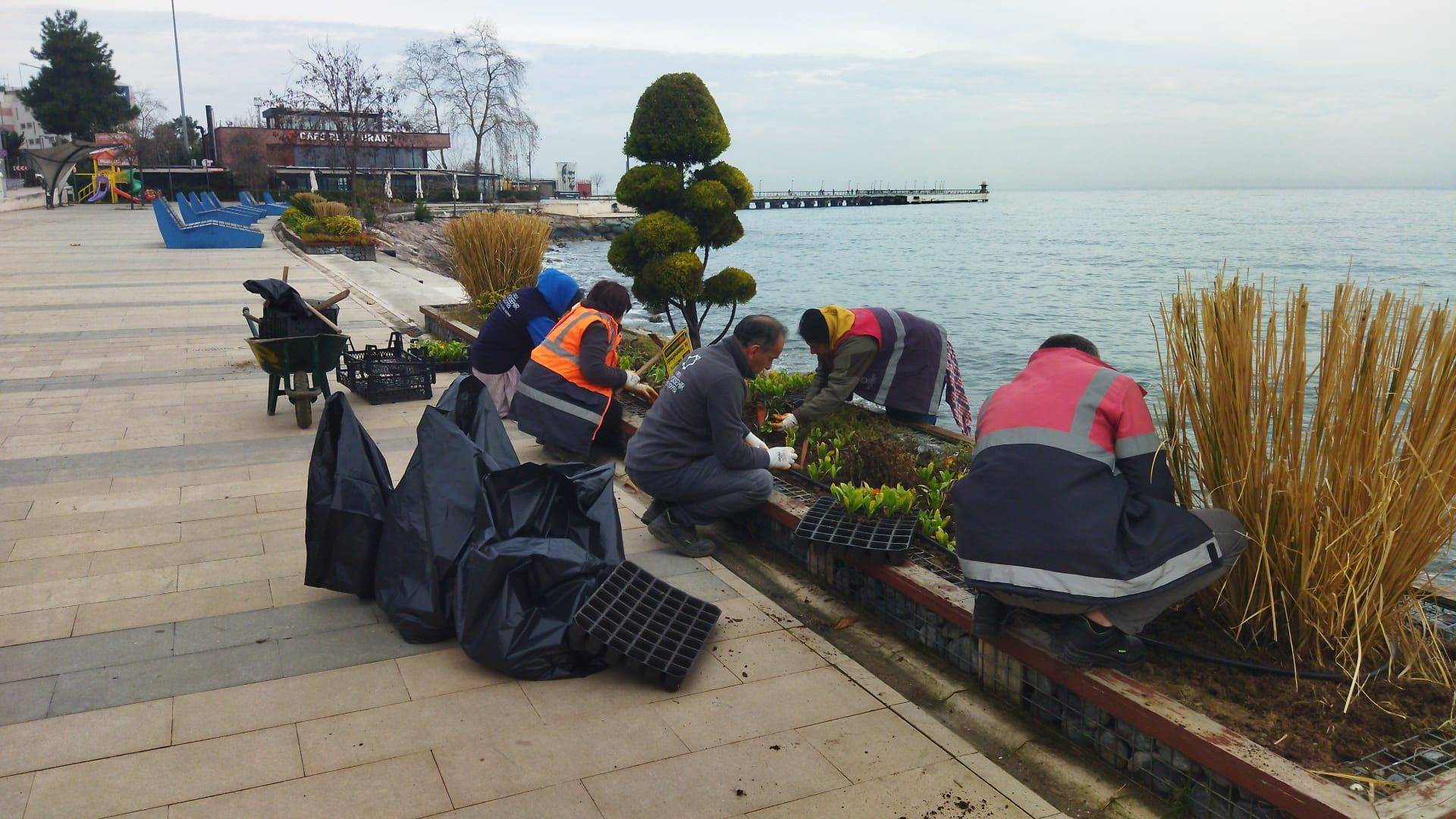 DALGALARIN VERDİĞİ TAHRİBAT ONARILIYOR